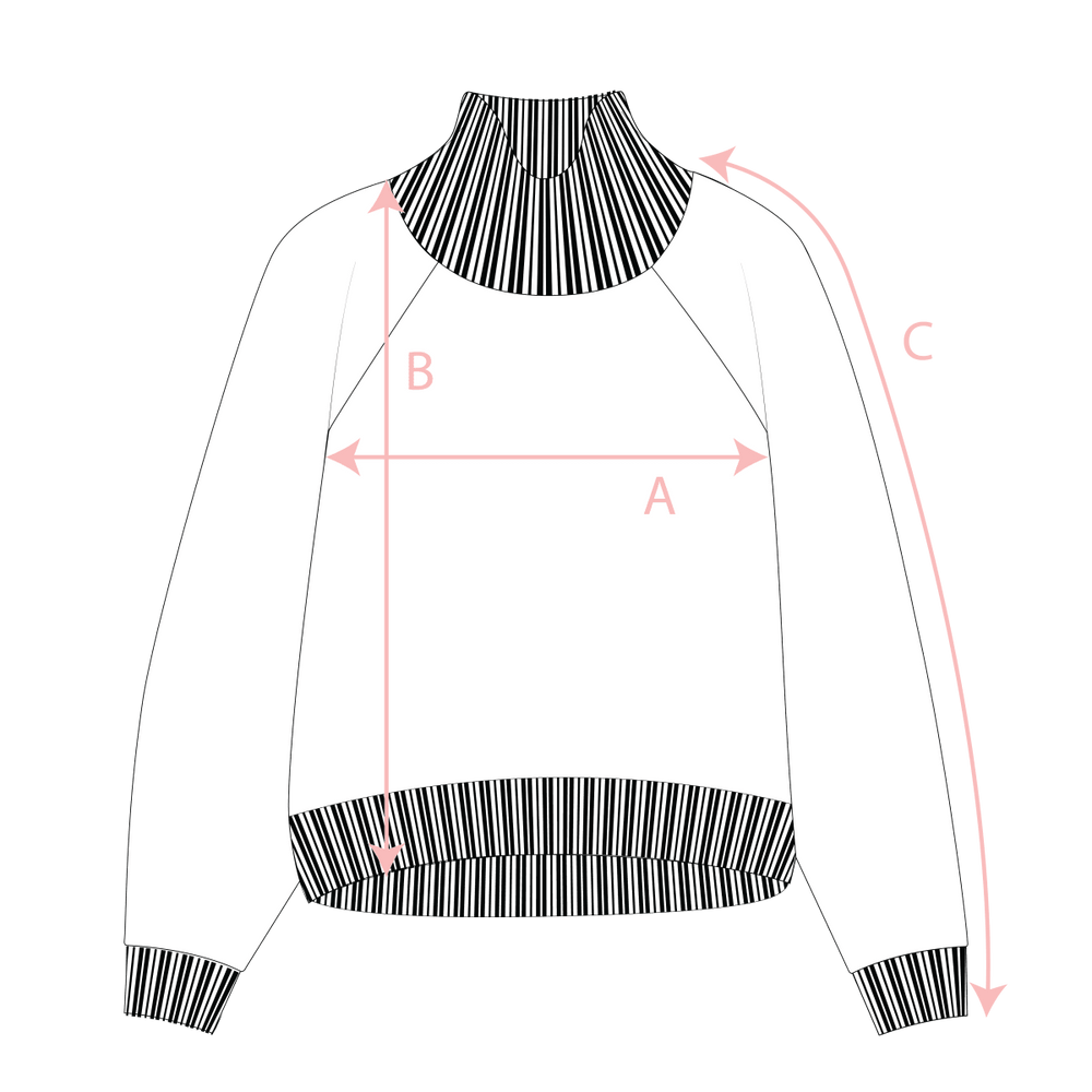 PREORDER - Do No Harm Take No Shit Merino Funnel Jumper in Anthracite - Black & BeechXS