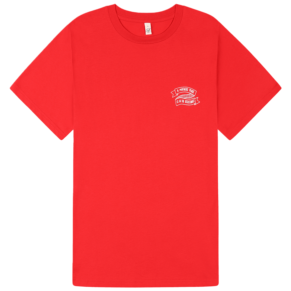 PREORDER - A Mother's Place is in the Resistance Red T-Shirt - Black & BeechXS