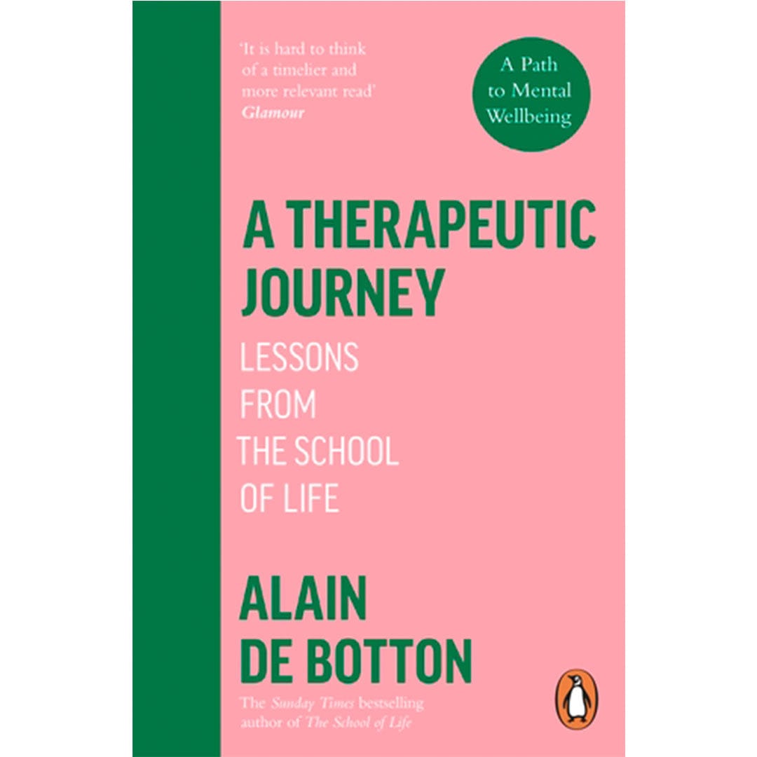 A Therapeutic Journey by Alain de Botton Books Black & Beech