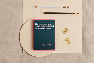 Ada Lovelace Quote Greeting Card Greeting & Note Cards Black & Beech