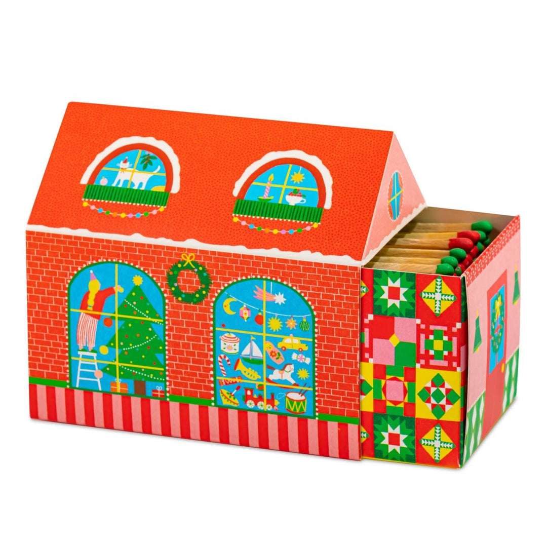 Christmas House | House Matchboxes - Black & Beech