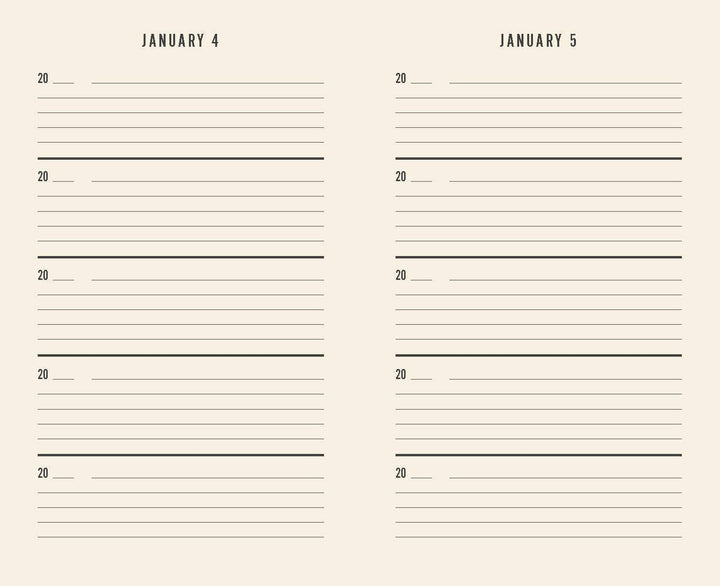 Canvas One Line a Day - A Five-Year Memory Journal