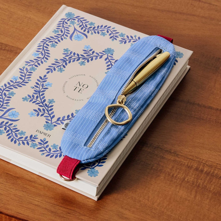 Elastic Pen Pouch: Blue