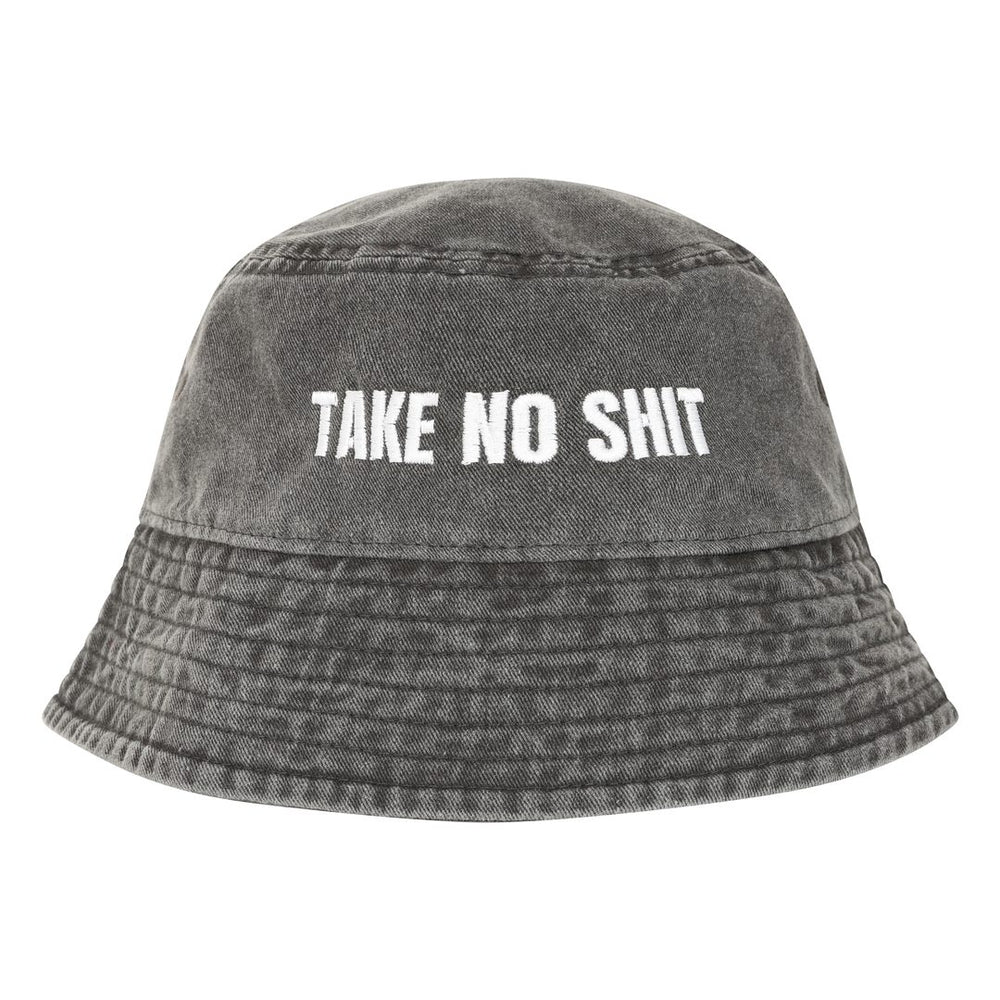 Do No Harm Take No Shit Bucket Hat - Black & BeechStonewash Black