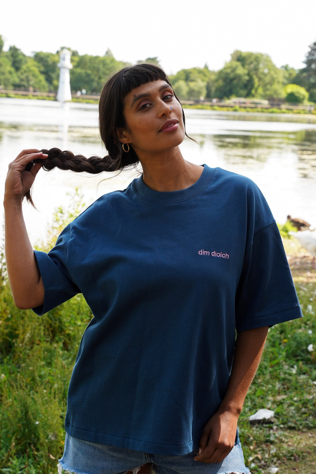 Dim Diolch Embroidered T-shirt - PREORDER