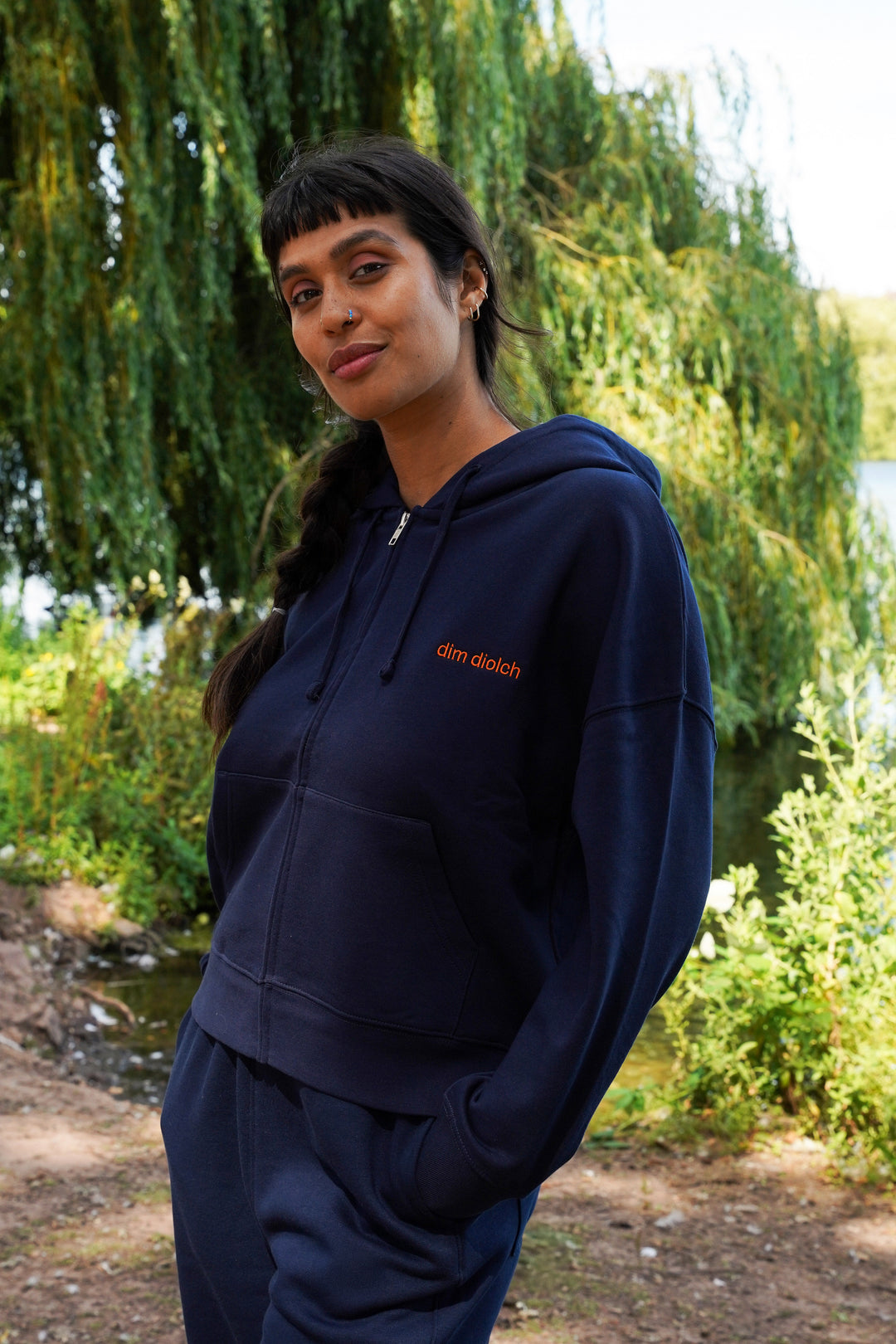 Dim Diolch Embroidered Hoodie - PREORDER