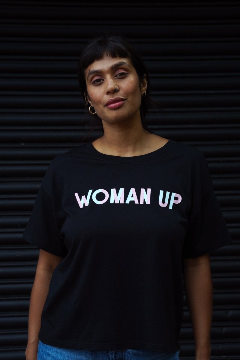 Woman Up T-shirt in Black - Black &amp; BeechXS