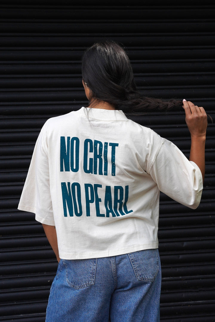 No Grit No Pearl Organic Cotton T-Shirt in Raw Cotton