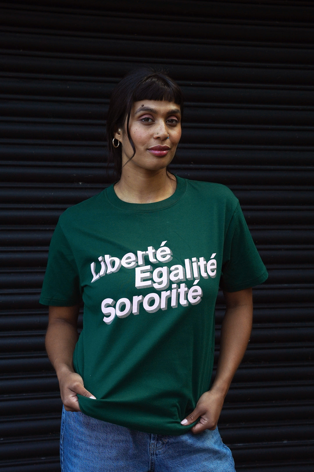 Liberté, Egalité, Sororité® Forest Green T-Shirt