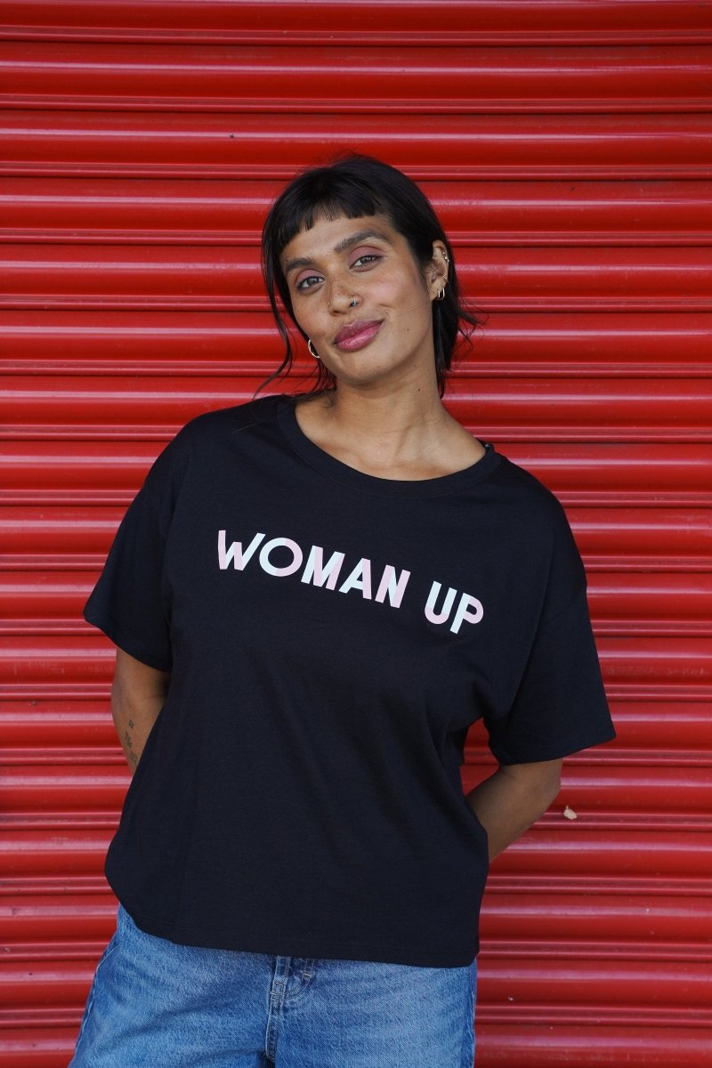 Woman Up T-shirt in Black - Black &amp; BeechXS