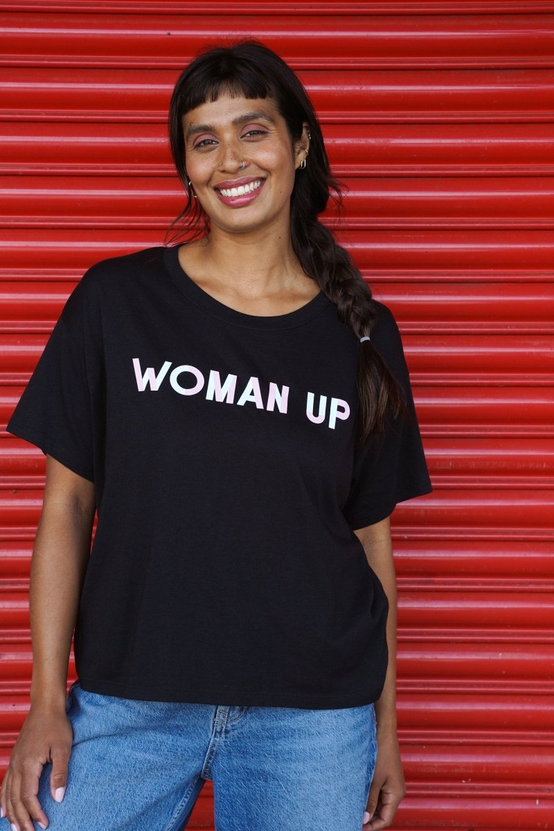 Woman Up T-shirt in Black - Black &amp; BeechXS