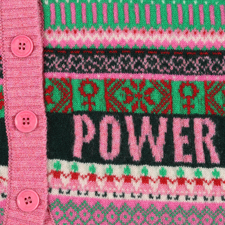 *PRE ORDER* Fairisle Lambswool Waistcoat in Bubblegum