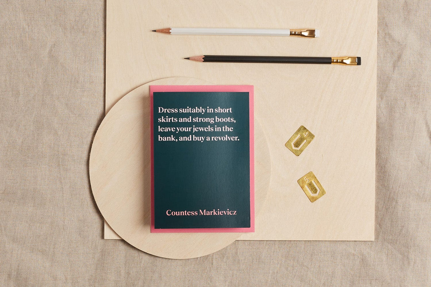 Constance Markievicz Quote Greeting Card Greeting & Note Cards Black & Beech