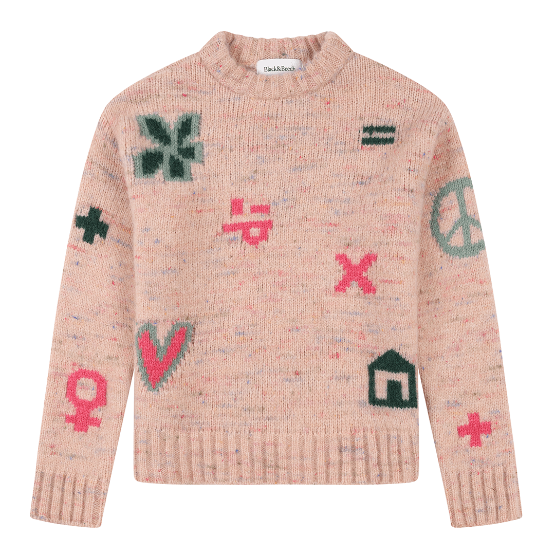 Cosmos Jumper in Asteria Jumpers Black & Beech