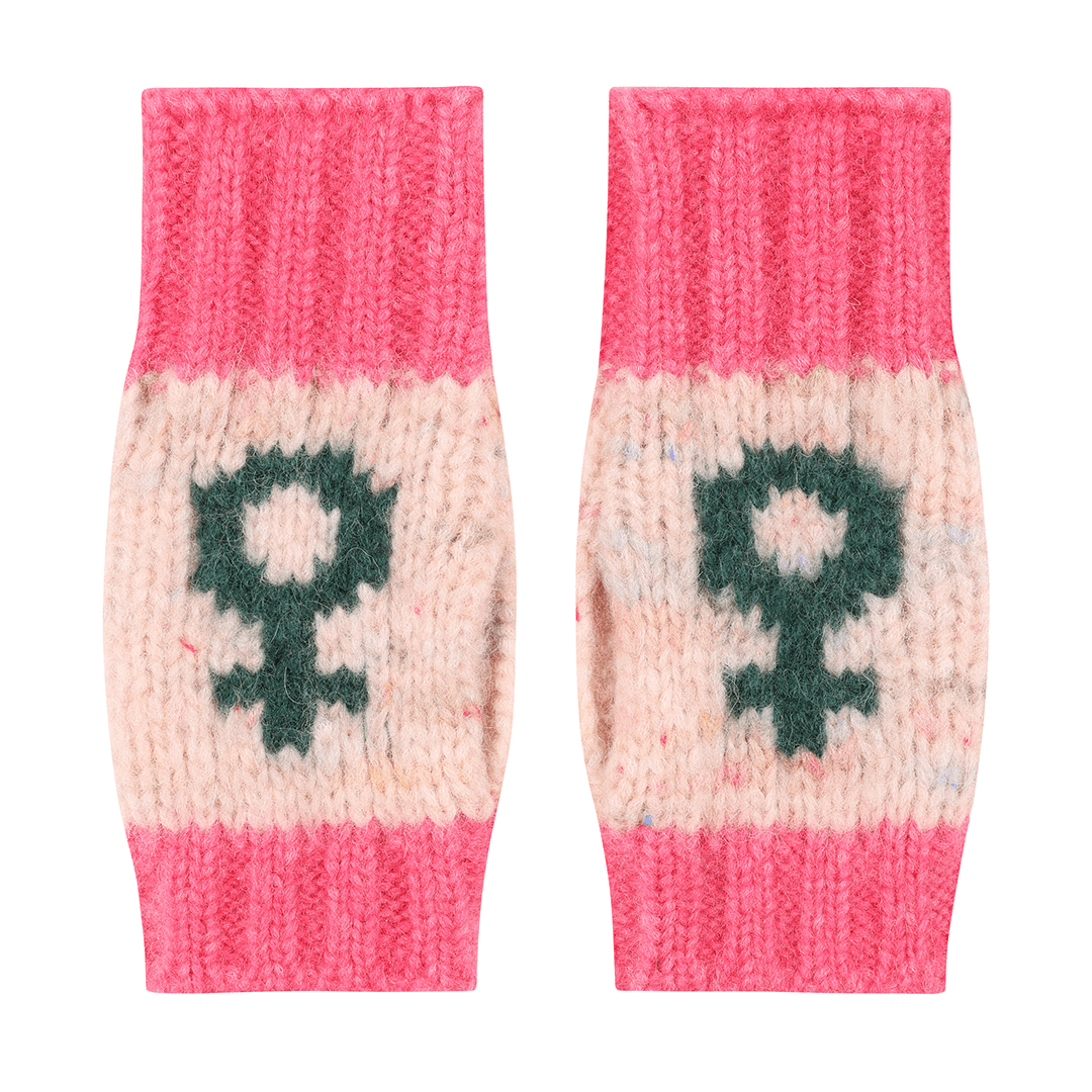 Cosmos Wrist Warmer in Asteria & Pink Gloves & Mittens Black & Beech