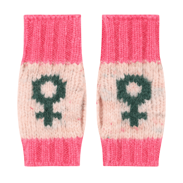 Cosmos Wrist Warmer in Asteria & Pink Gloves & Mittens Black & Beech