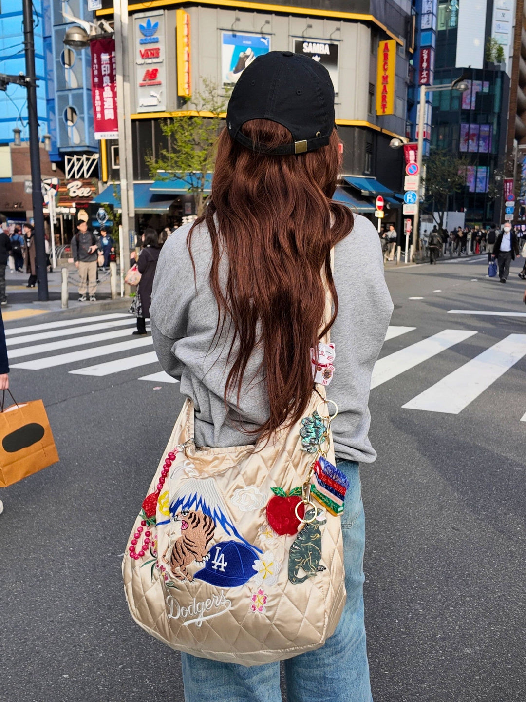 PREORDER - Hand-painted Book Stack Bag Charm + Keychain | Eco-Friendly