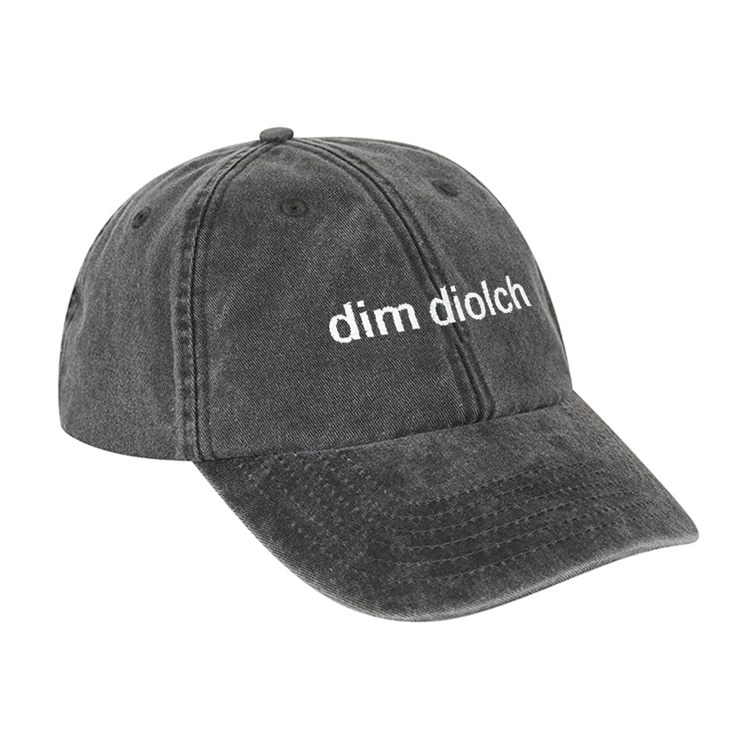 Dim Diolch Baseball Cap – Black & Beech