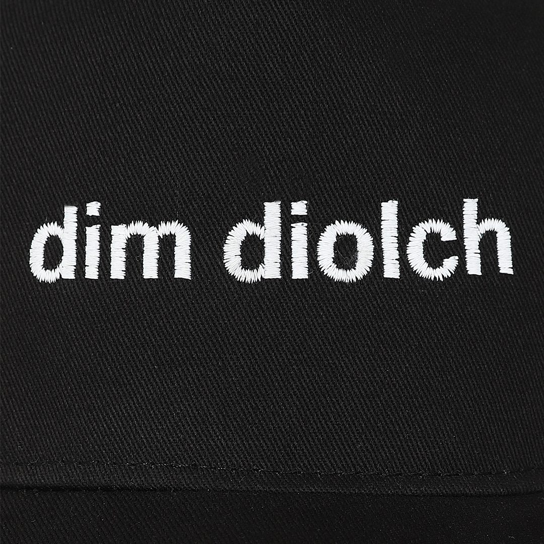 Dim Diolch Baseball Cap in Black