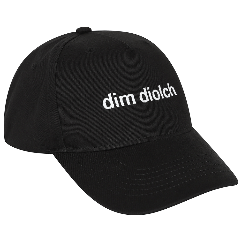 Dim Diolch Baseball Cap in Black baseball cap Black & Beech