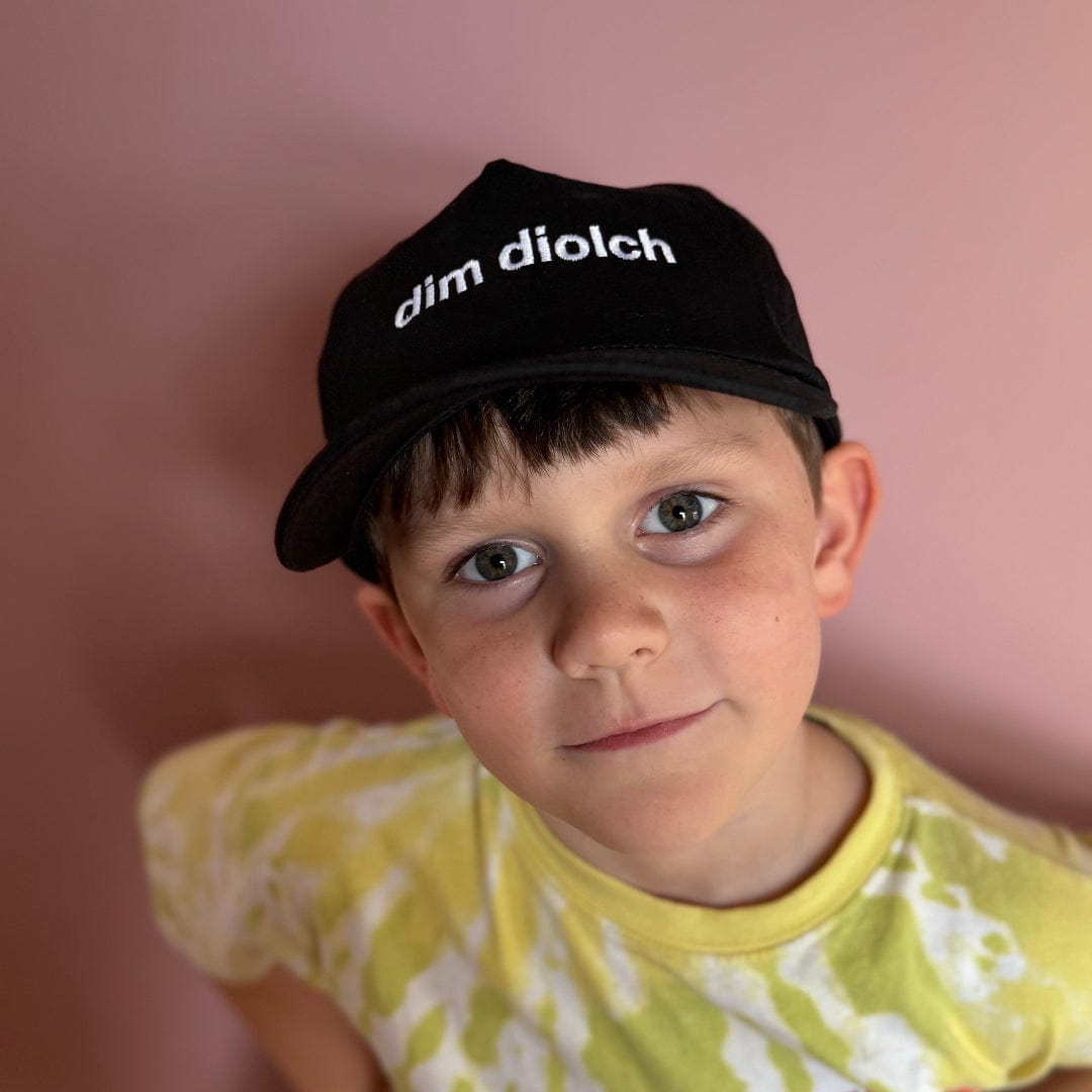 Dim Diolch Kids Baseball Cap baseball cap Black & Beech