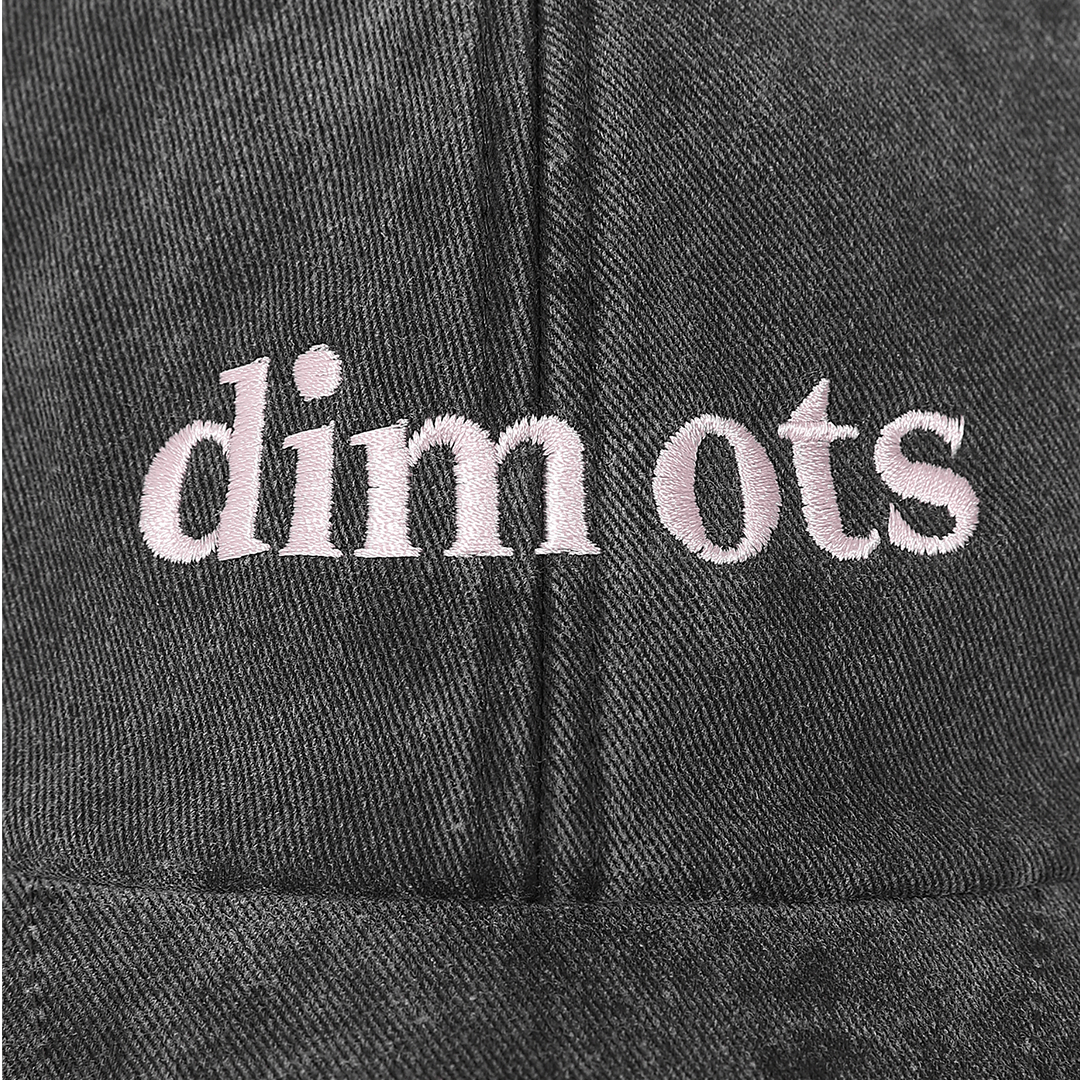 Dim Ots Baseball Cap in Stonewash Black baseball cap Black & Beech