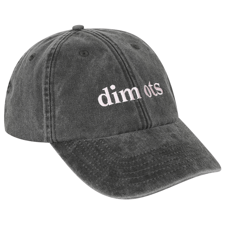 Dim Ots Baseball Cap in Stonewash Black baseball cap Black & Beech