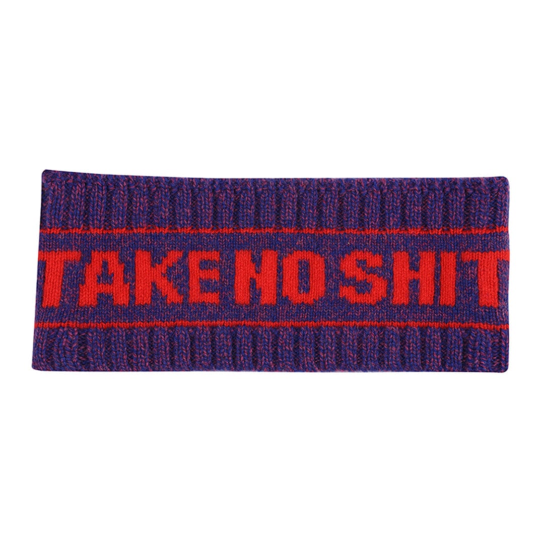 Do No Harm Take No Shit Headband in Amethyst Headband Black & Beech