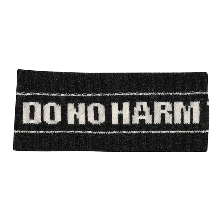 Do No Harm Take No Shit Headband in Anthracite Headband Black & Beech