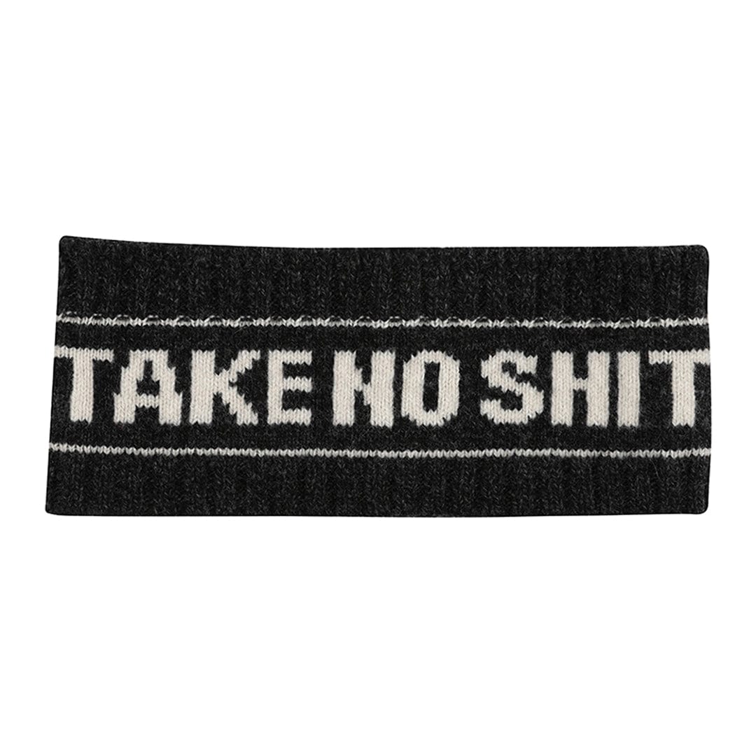 Do No Harm Take No Shit Headband in Anthracite Headband Black & Beech