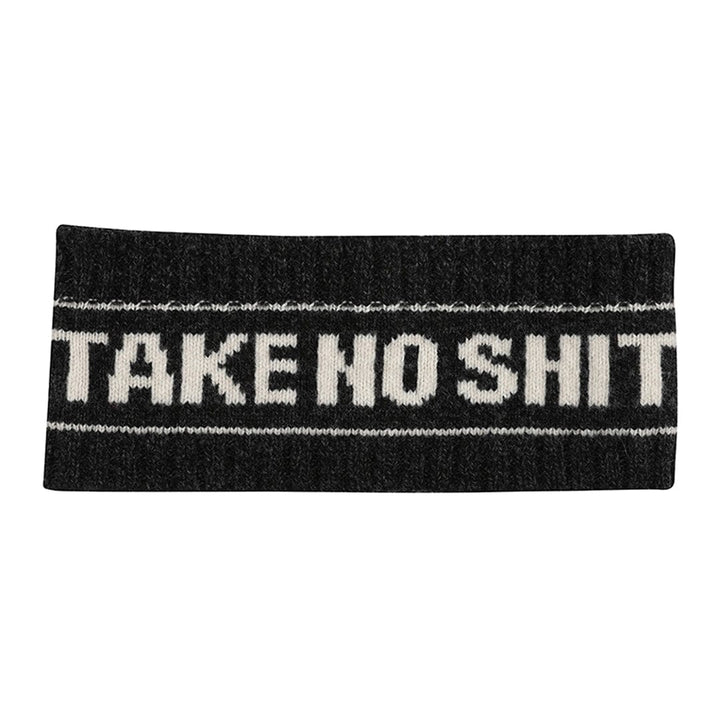 Do No Harm Take No Shit Headband in Anthracite Headband Black & Beech