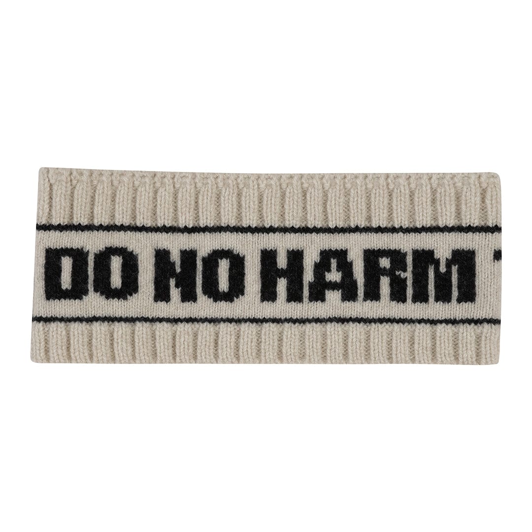 Do No Harm Take No Shit Headband in Anthracite Headband Black & Beech