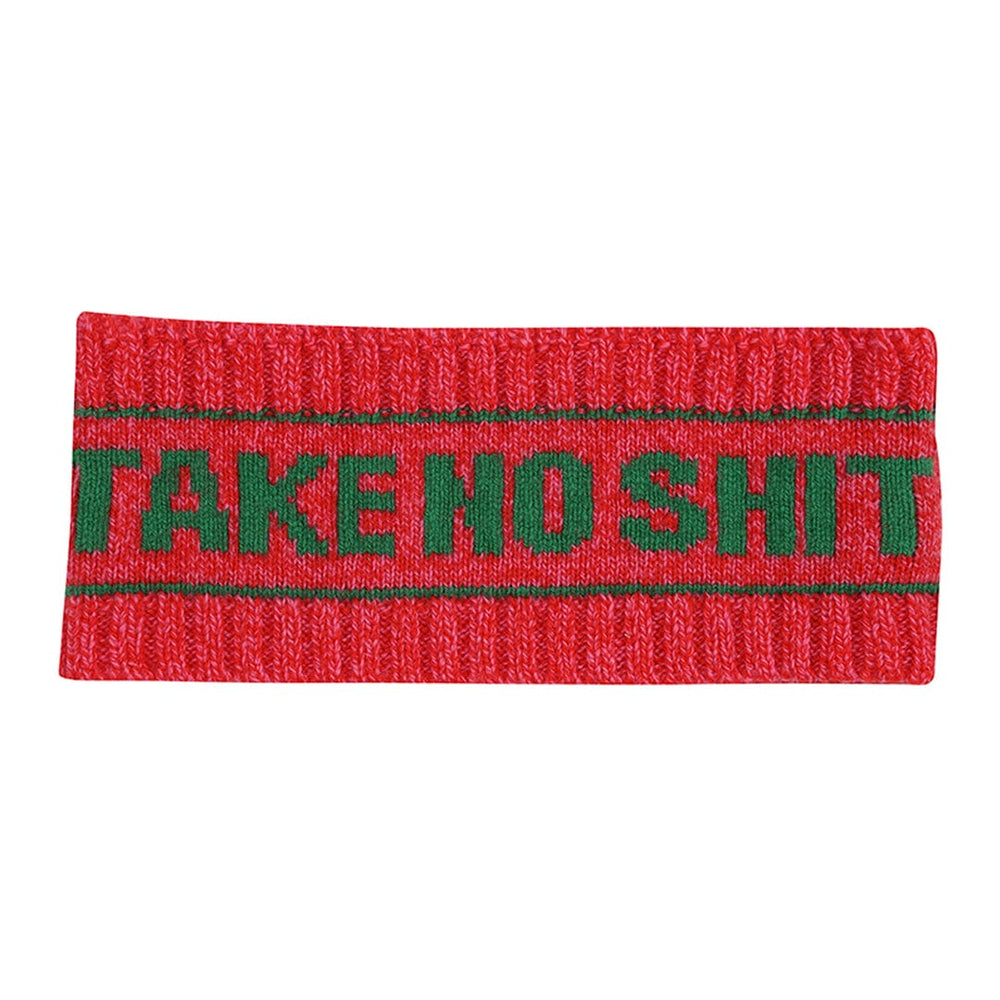 Do No Harm Take No Shit Headband in Cerise Headband Black & Beech