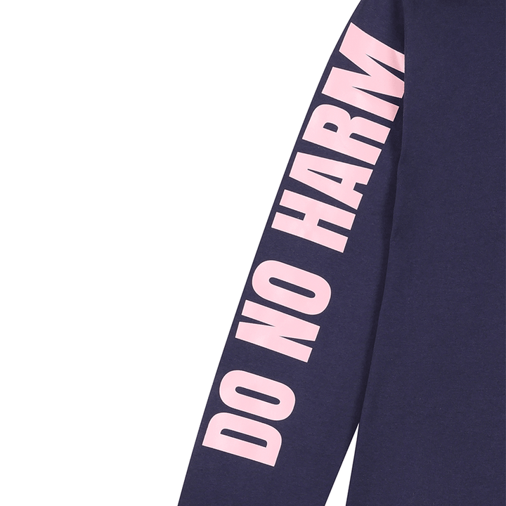 Do No Harm Take No Shit Long Sleeve T-shirt in Navy T-shirts Black & Beech