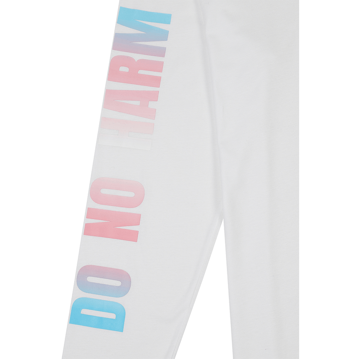 Do No Harm Take No Shit  Long Sleeve T-Shirt in White T-shirts Black & Beech