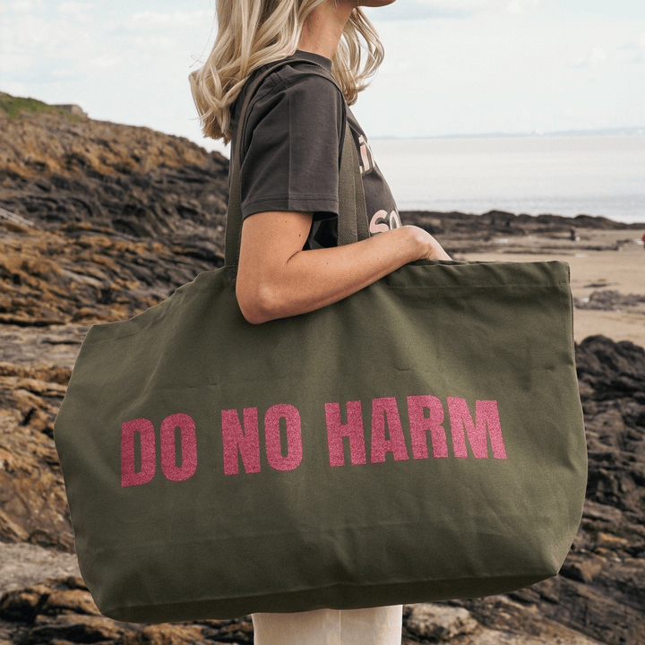 Do No Harm Take No Shit Massive Tote Bag Bags Black & Beech