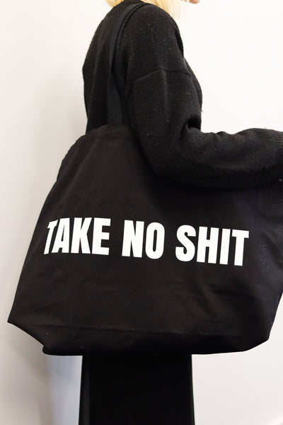 Do No Harm Take No Shit Massive Tote Bag Bags Black & Beech