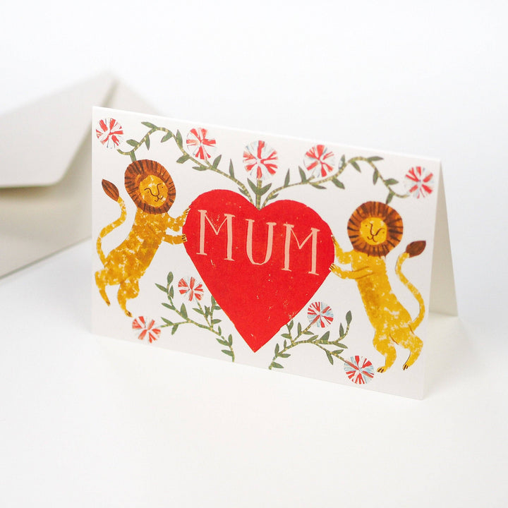 Mum Lion Heart Card
