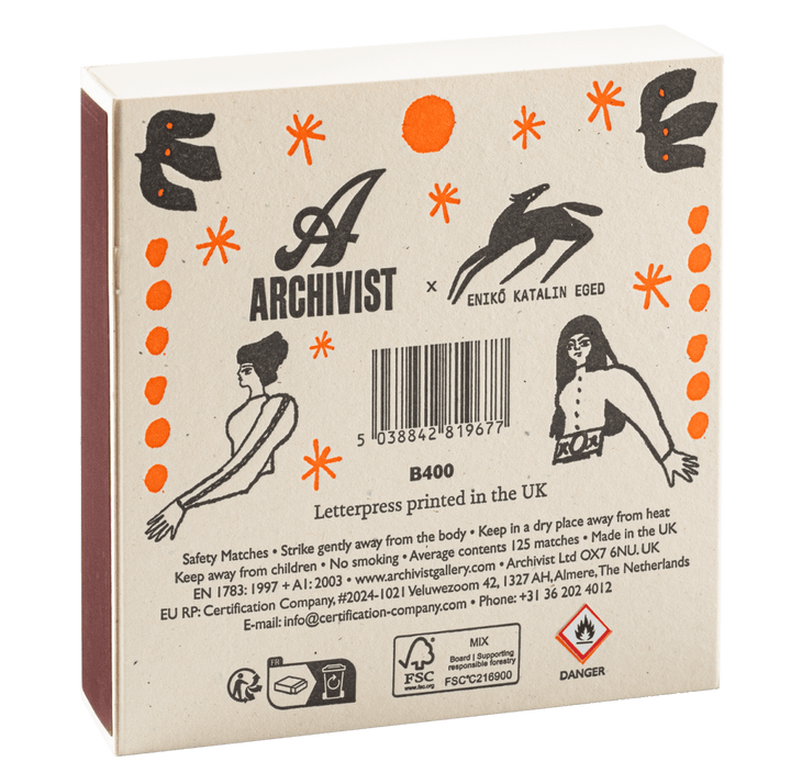 Sisterhood | Square - Safety Matches - Black &amp; Beech