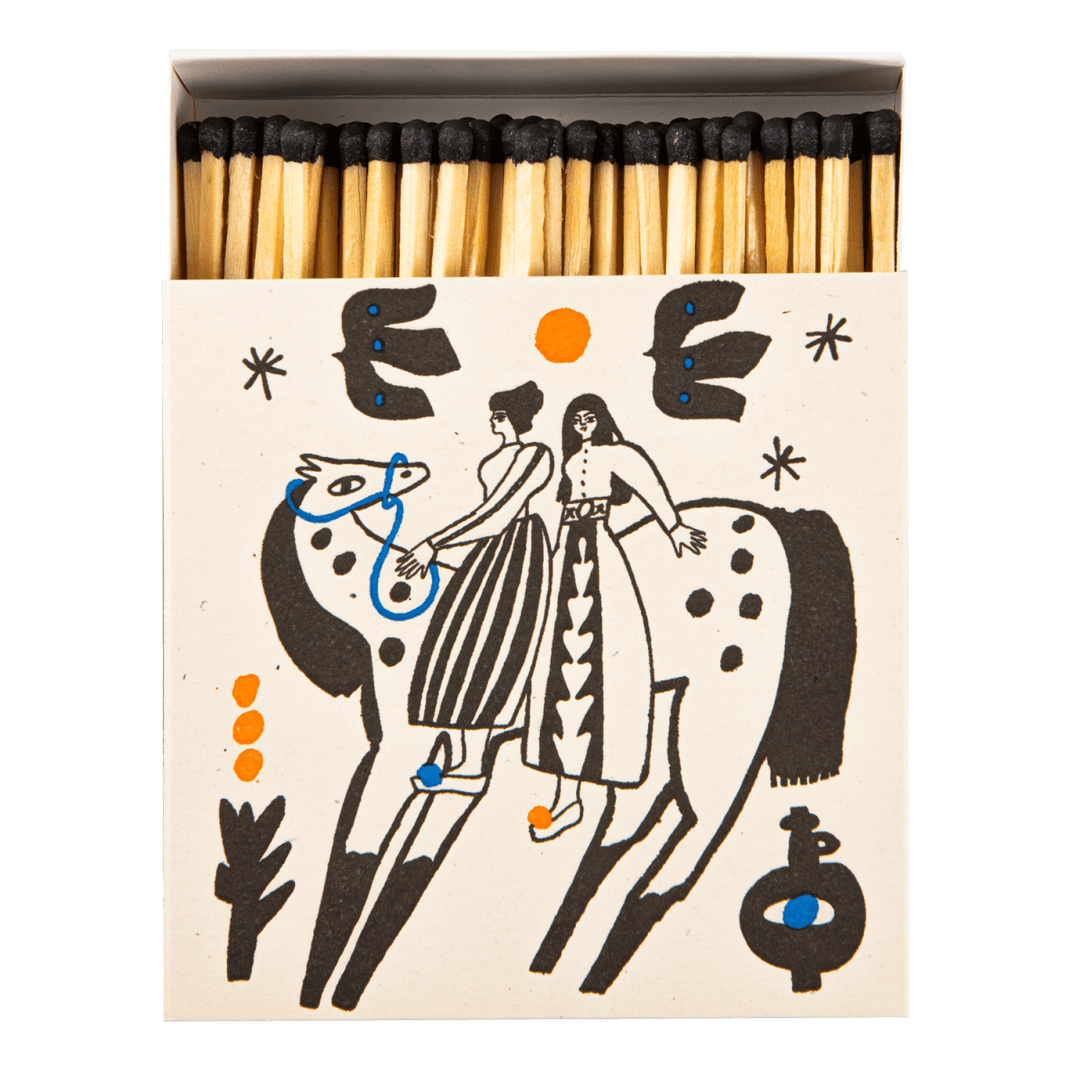 Sisterhood | Square - Safety Matches - Black & Beech