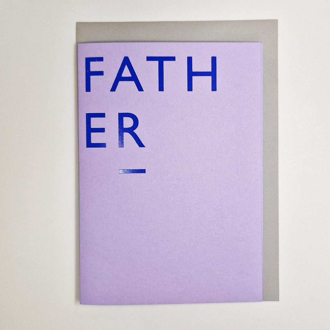 Father Card Greeting & Note Cards Black & Beech