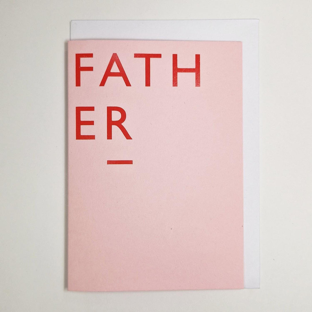 Father Card Greeting & Note Cards Black & Beech