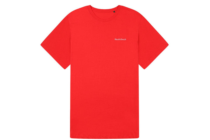 Feminist Icon Organic Cotton Red T-Shirt T-shirts Black & Beech