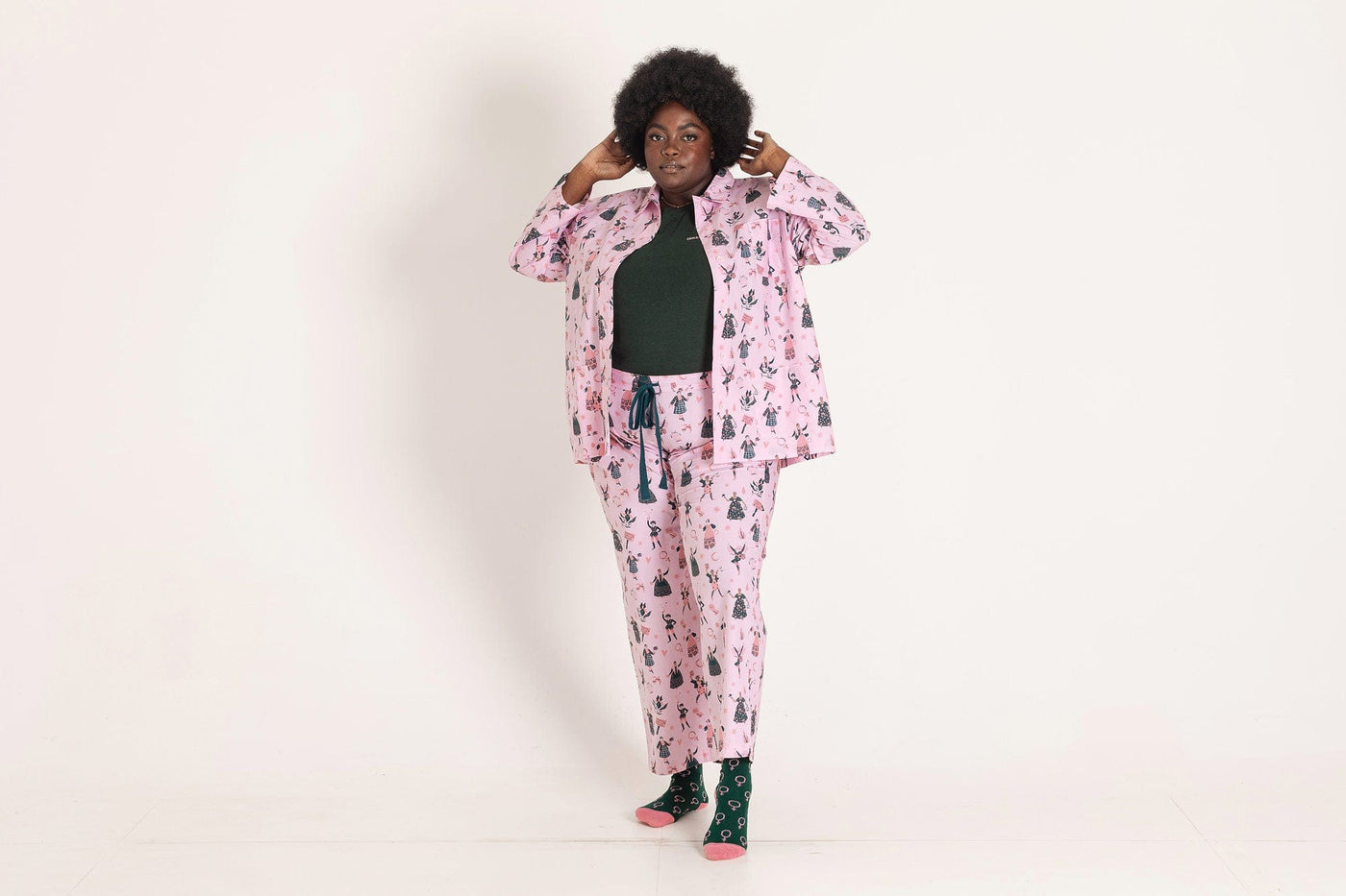 Feminist Icon Pyjamas Pyjama Sets Black & Beech