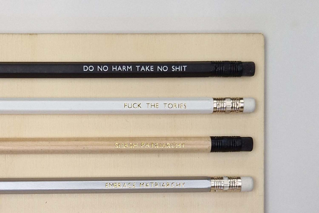 Feminist Pencils Stationery Black & Beech