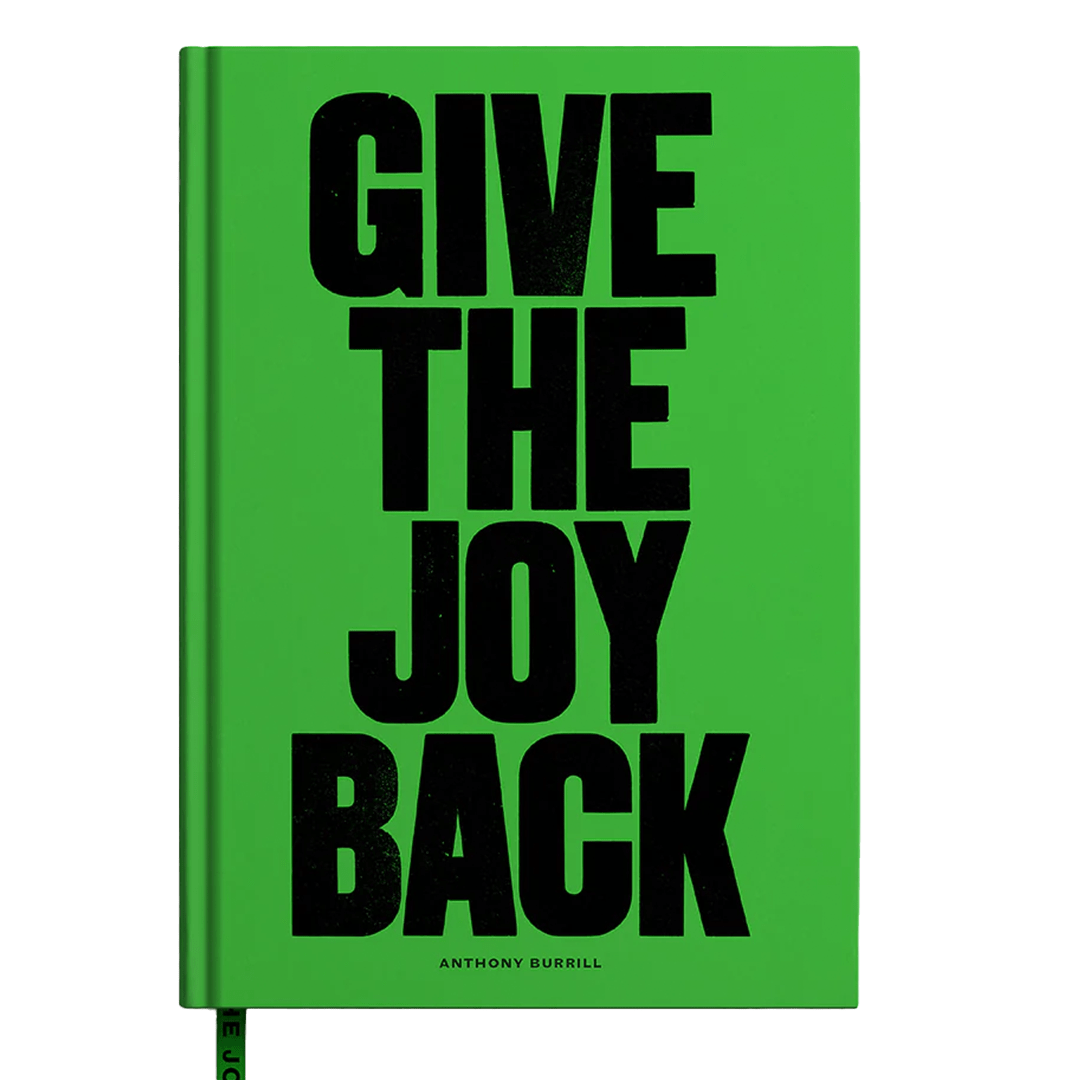 Give the Joy Back A5 Lined Notebook notebook Black & Beech