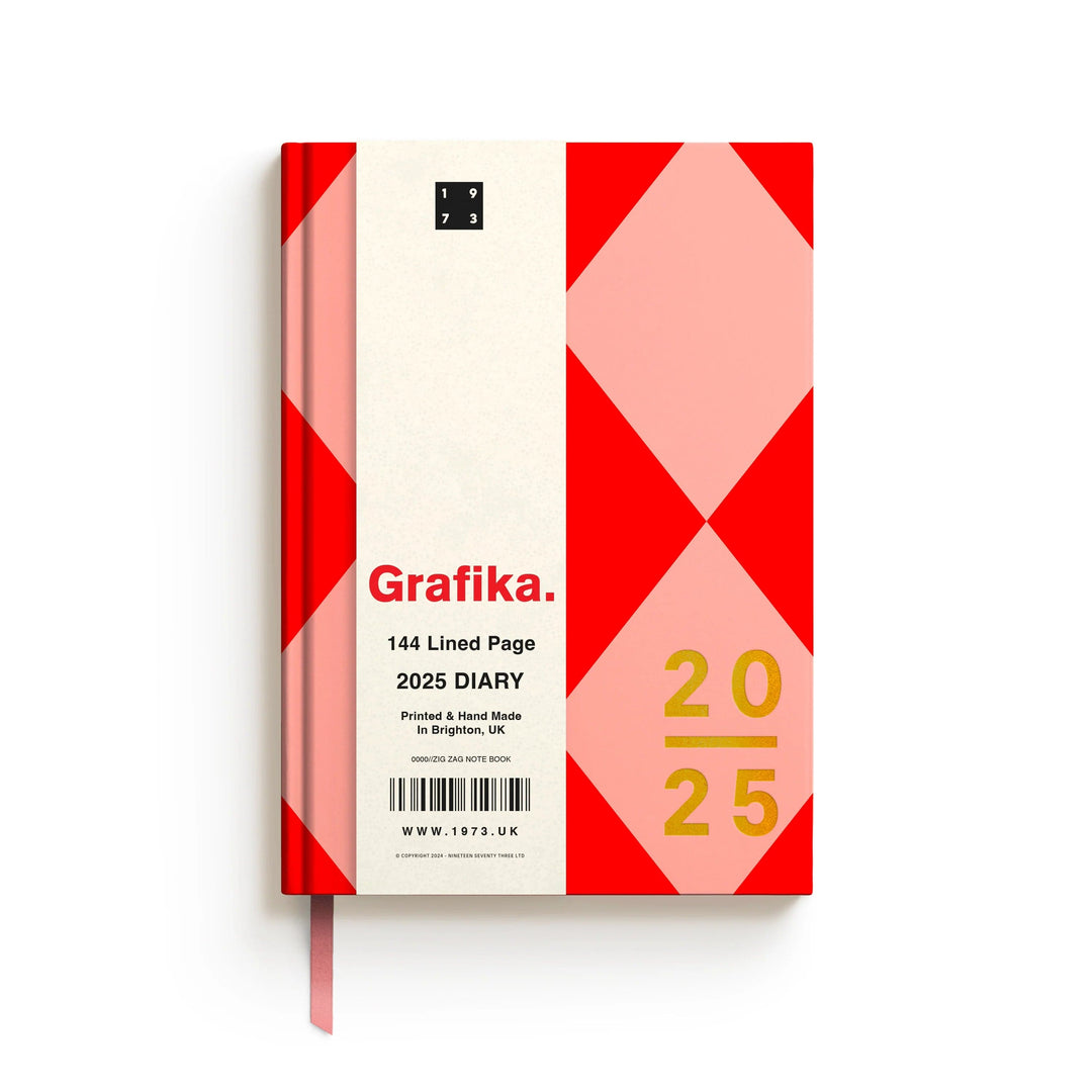 Grafika Diamond 2025 Diary Diary Black & Beech