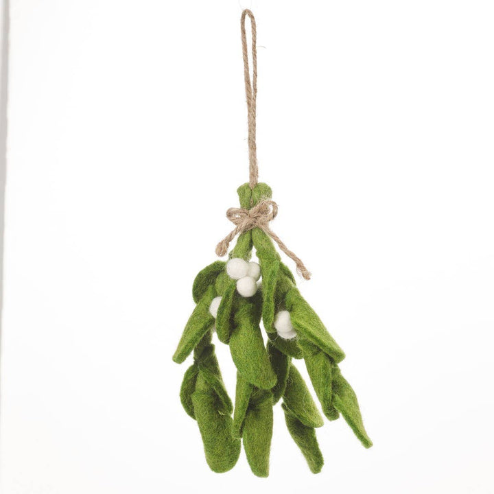 Handmade Felt Biodegradable Mistletoe Sprig Christmas Felt So Good