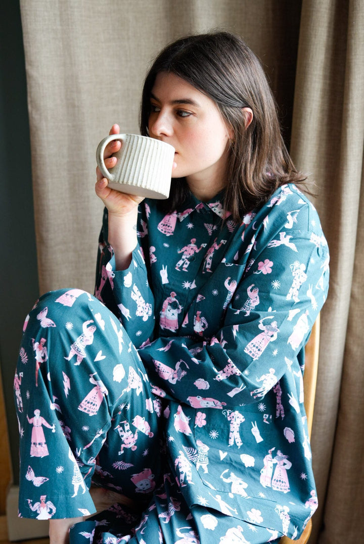 Iconic Women Pyjamas Pyjama Sets Black & Beech