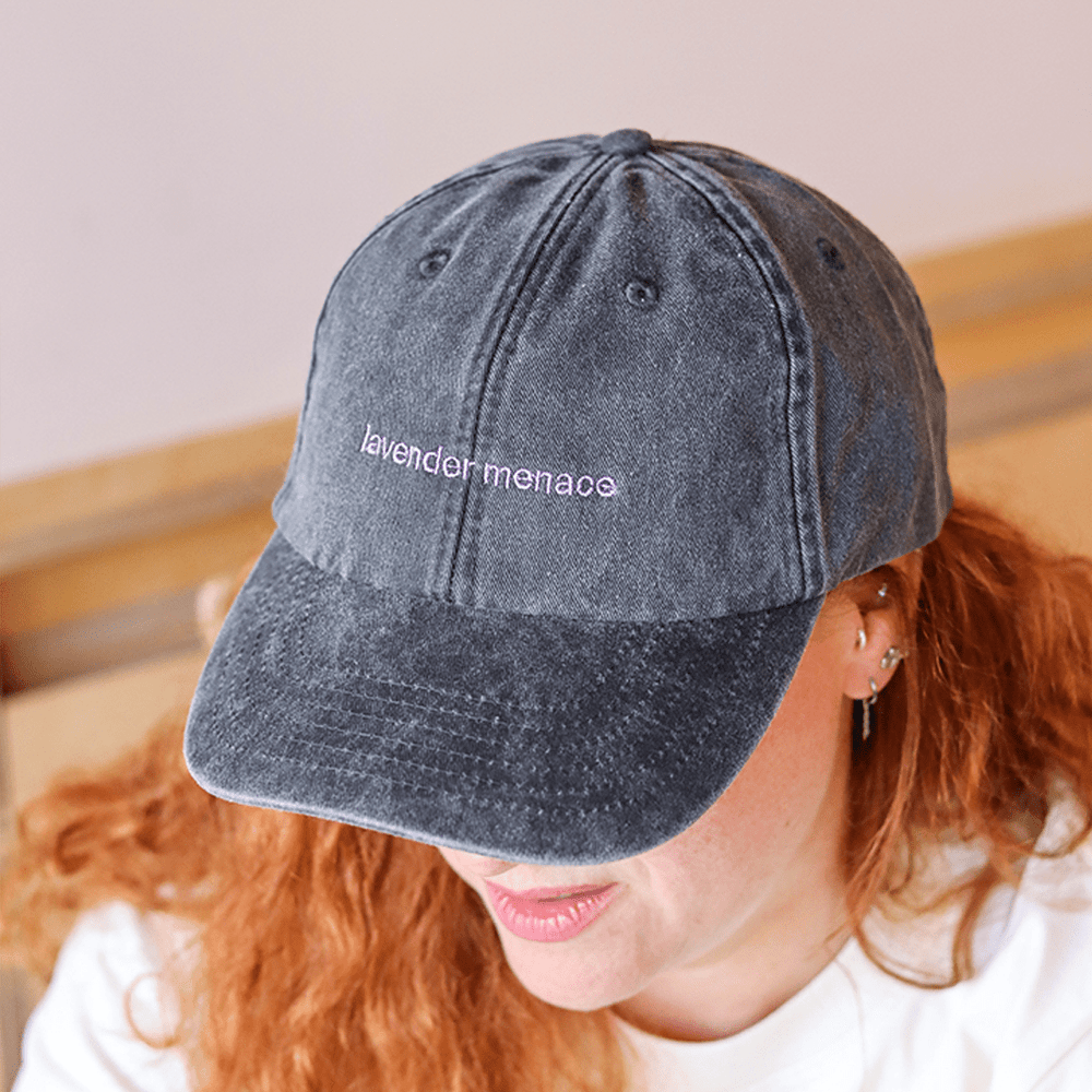 Lavender Menace Baseball Cap baseball cap Black & Beech